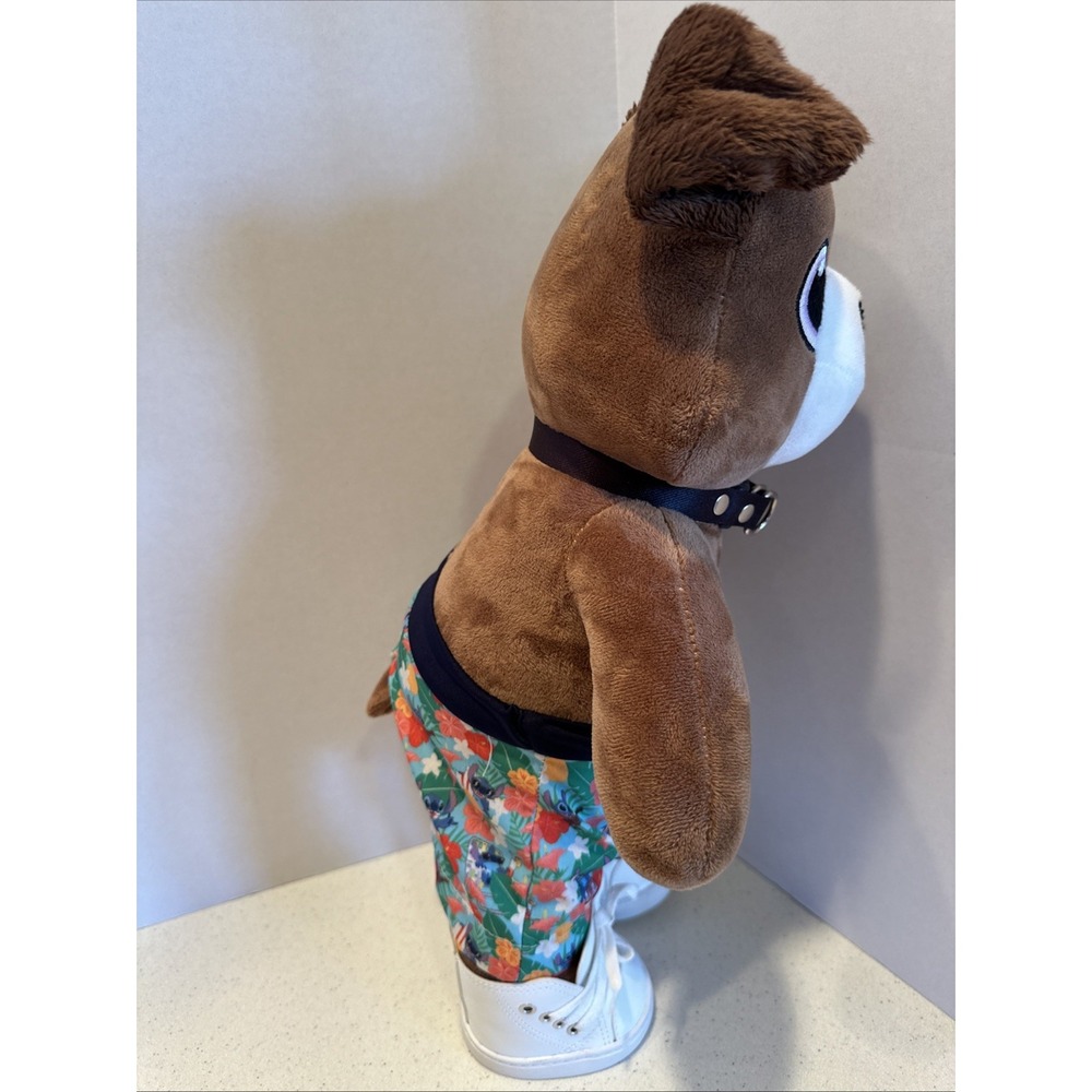 Criamigos Plush Talking Dog Disney Stitch Shorts Collar Shoes Brazil 17" Rare - Picture 2 of 9